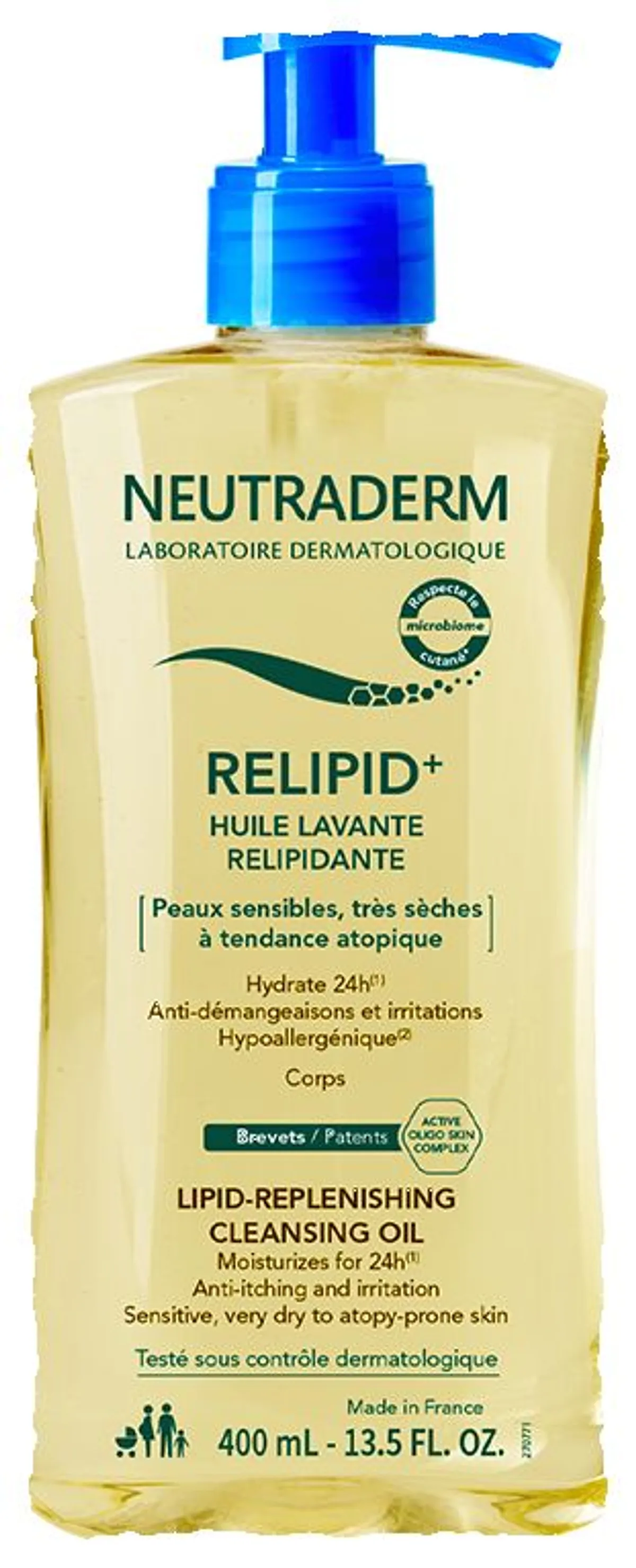 NEUTRADERM HUILE LAVANTE RELIPIDANTE 400ML